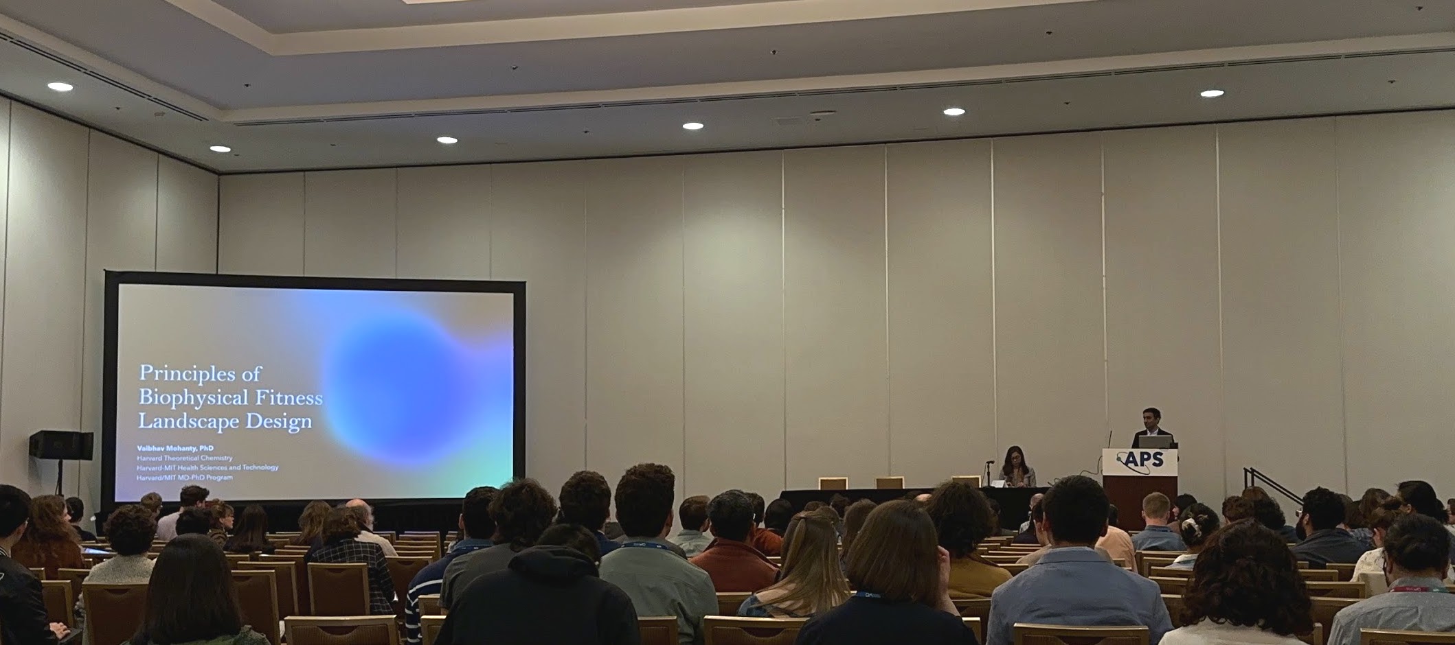 Vaibhav Mohanty delivers his prize-winning talk.