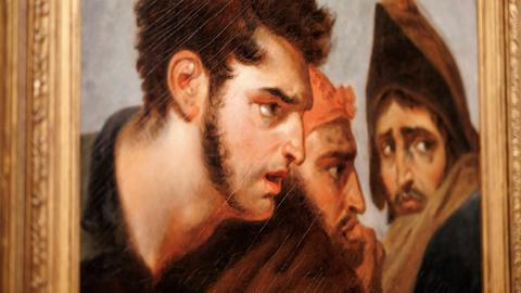 From “The Solomon Collection: Dürer to Degas and Beyond,” a detail of Three Male Heads from “The Capitulation of Madrid,” Dec. 4, 1808. Antoine-Jean Gros (Paris 1771-1835 Meudon).