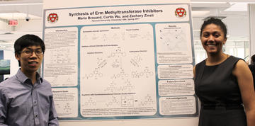 Undergraduate Students Maria Brouard and Curtis Wu