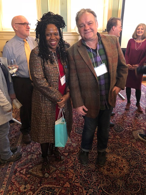 Lisa Wilks Ball and Chris Perry at the Dean's Distinction Reception