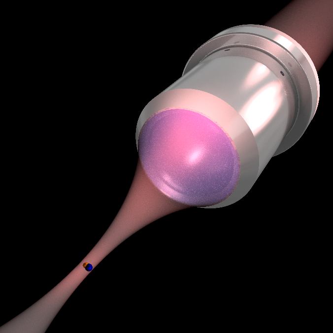 Optical tweezers combine exactly two atoms into one molecule