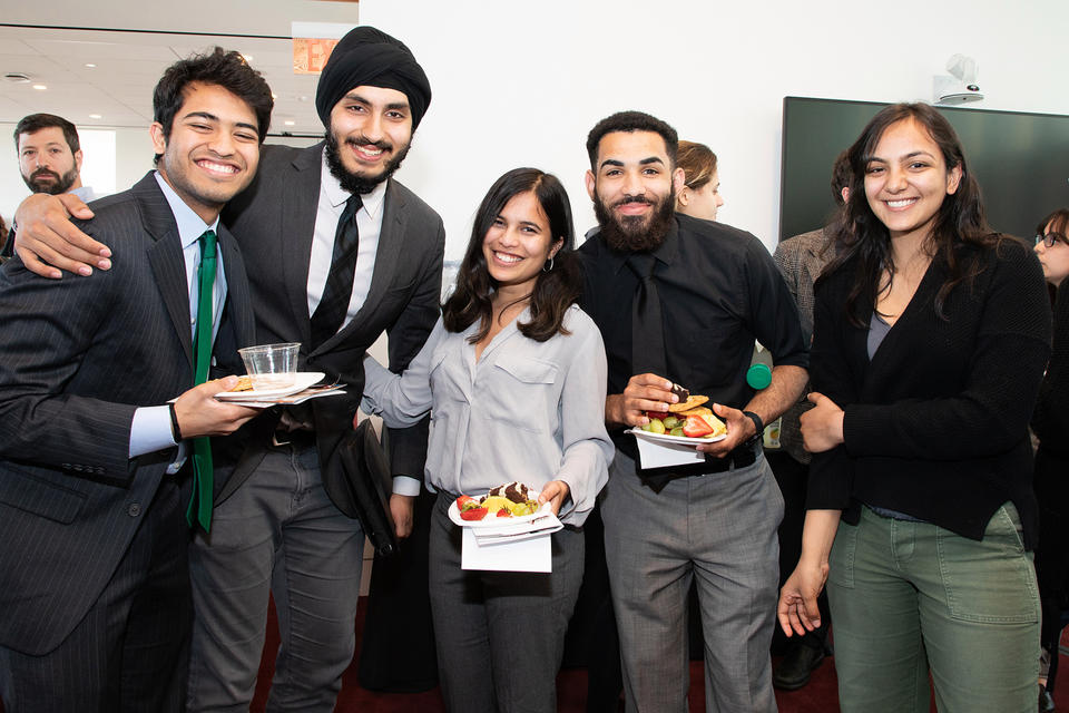 A photo of students from the undergraduate student council posing together