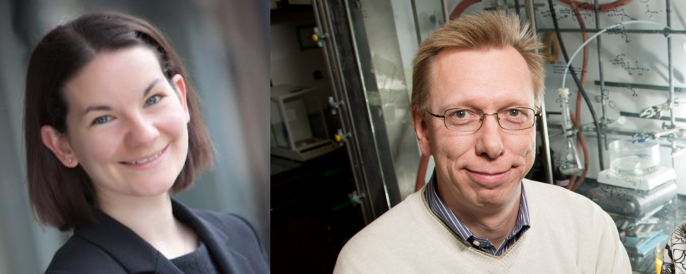 Dr. Balskus (left) and Dr. Heckert (right)